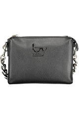 Black Polyethylene Women Handbag