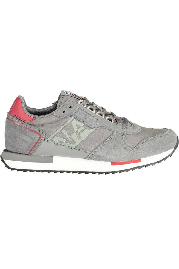 Trendy Grey Schnüresport -Sneaker