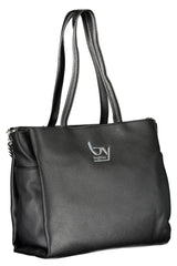 Elegante schwarze Handtasche mit Kettenstrap