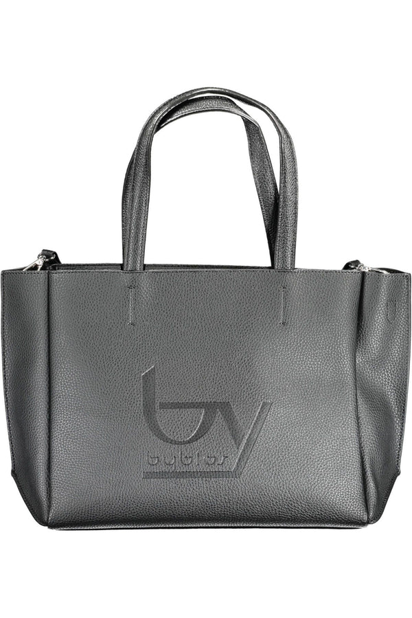 Chic Black Dual-Griff-gedruckter Handtasche