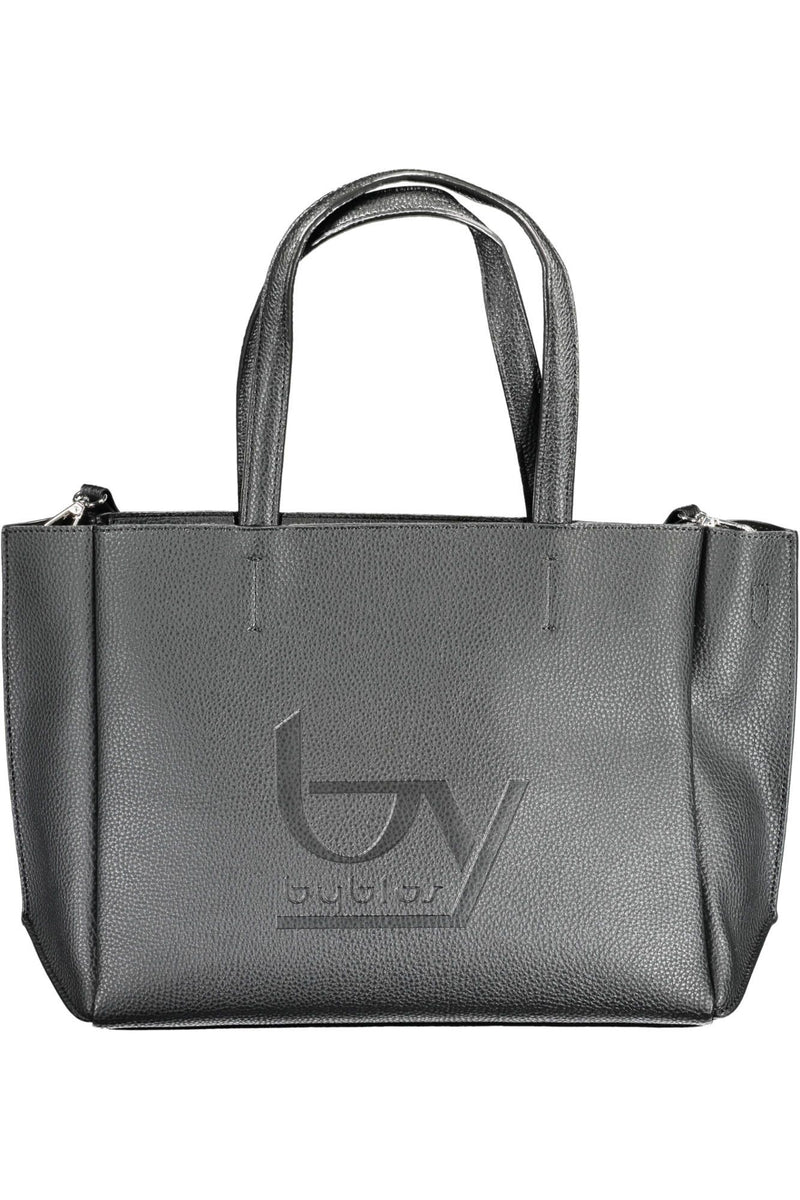 Chic Black Dual-Griff-gedruckter Handtasche