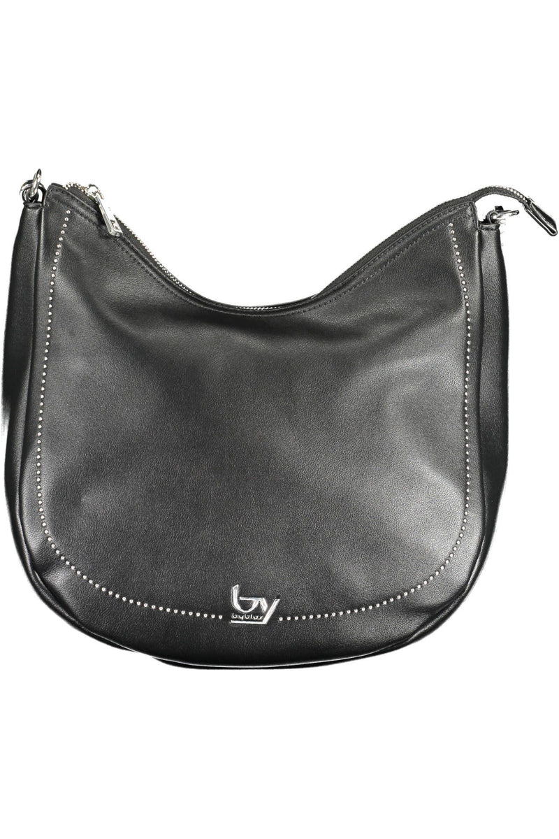 Bolso de poliuretano negro elegante