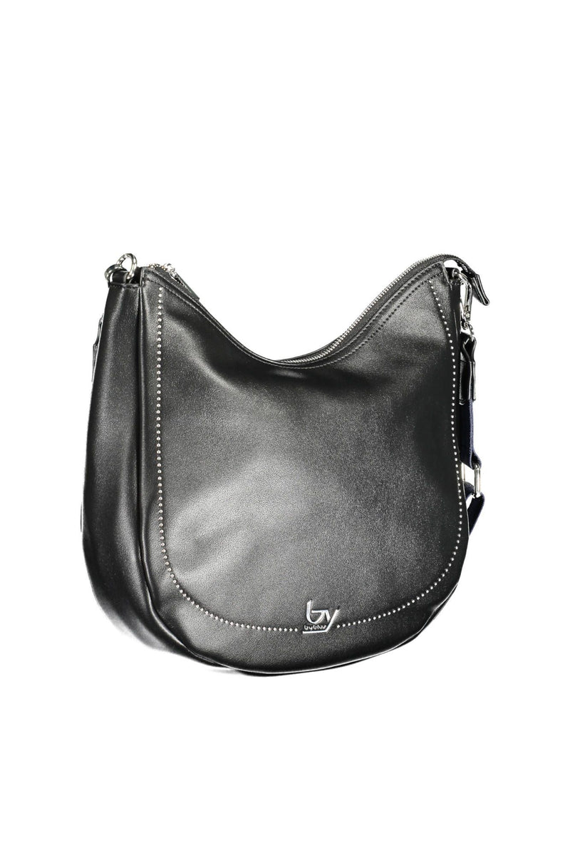 Bolso de poliuretano negro elegante