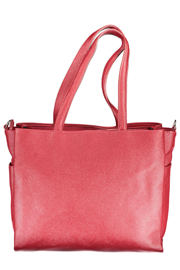 Chic Red Convertible Shoulder Bag