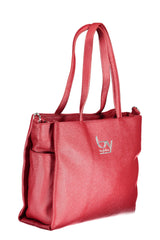 Sac d'épaule convertible rouge chic