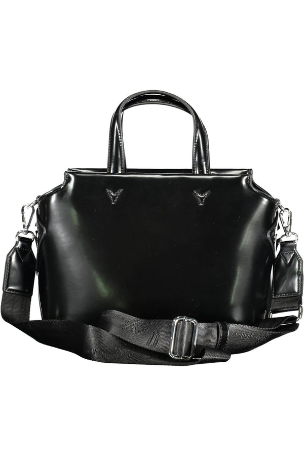 Black Polyethylene Women Handbag