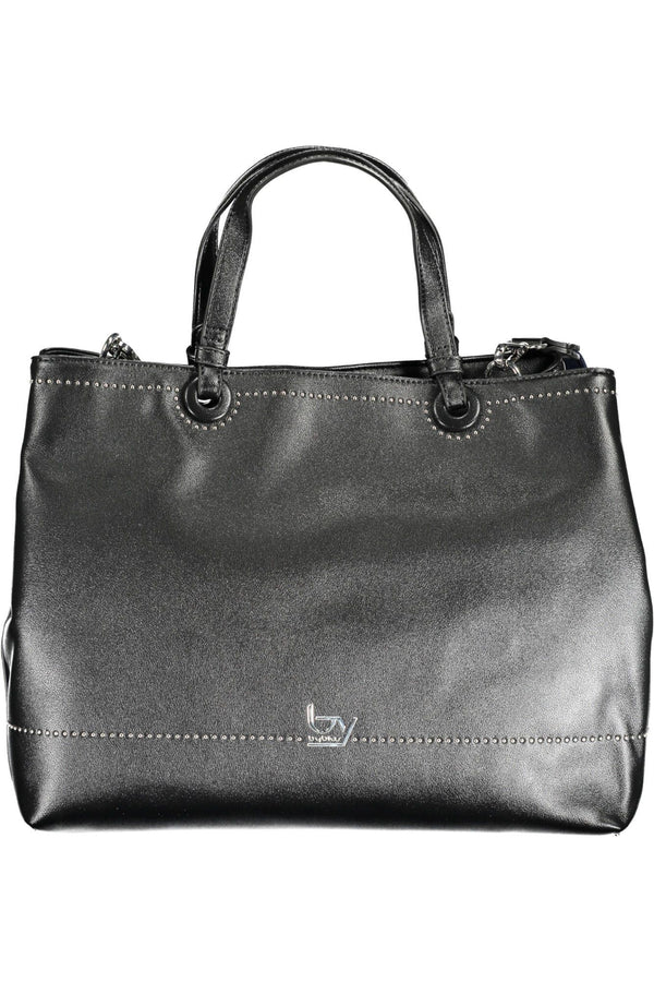 Black Polyethylene Women Handbag