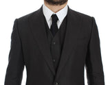 Elegant Gray Linen Slim Fit Blazer and Vest