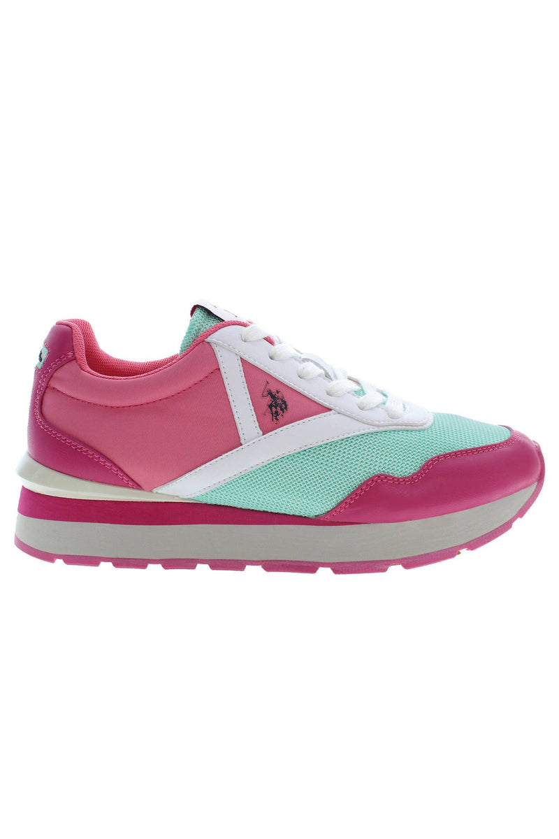 Schicke rosa Schnürsport-Sneaker