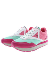 Schicke rosa Schnürsport-Sneaker