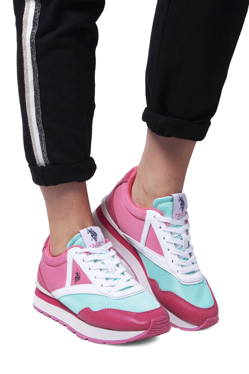 Sneaker sport alti rosa chic