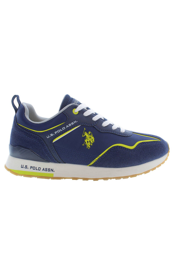 Zapatillas de zapatillas de cordones de elegancia deportiva en azul