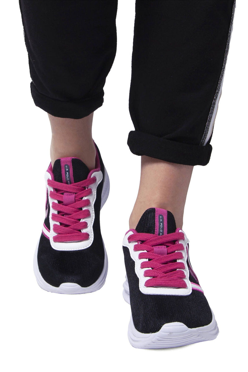 Sneaker sportivi per lacci neri chic