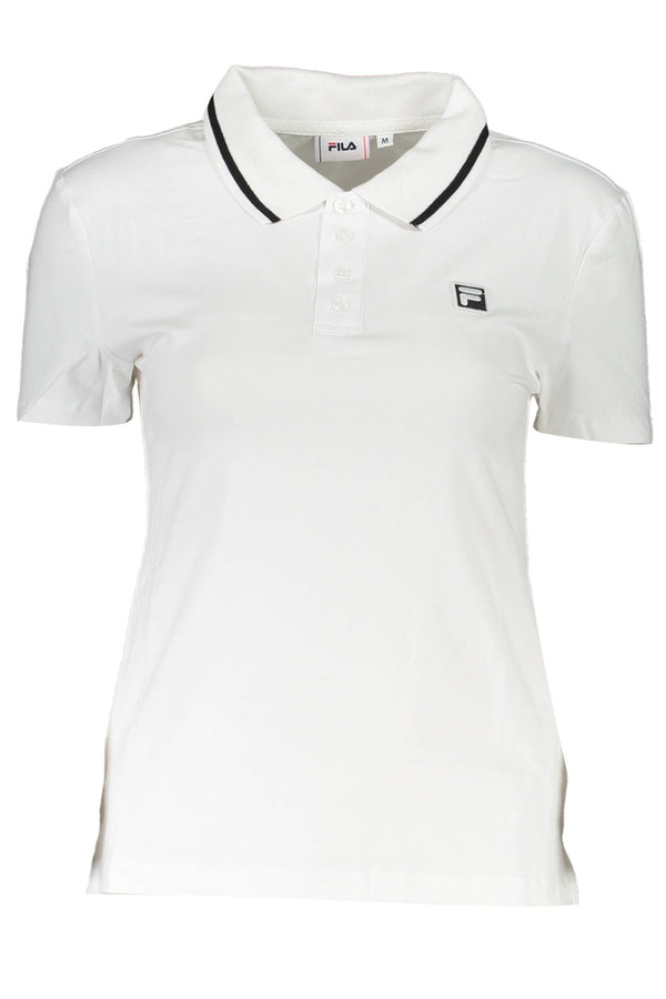 Polo blanco elegante con acentos contrastantes