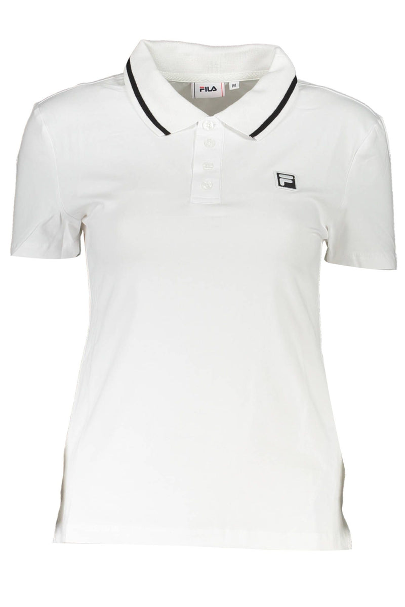 Chic White Polo με αντίθεση