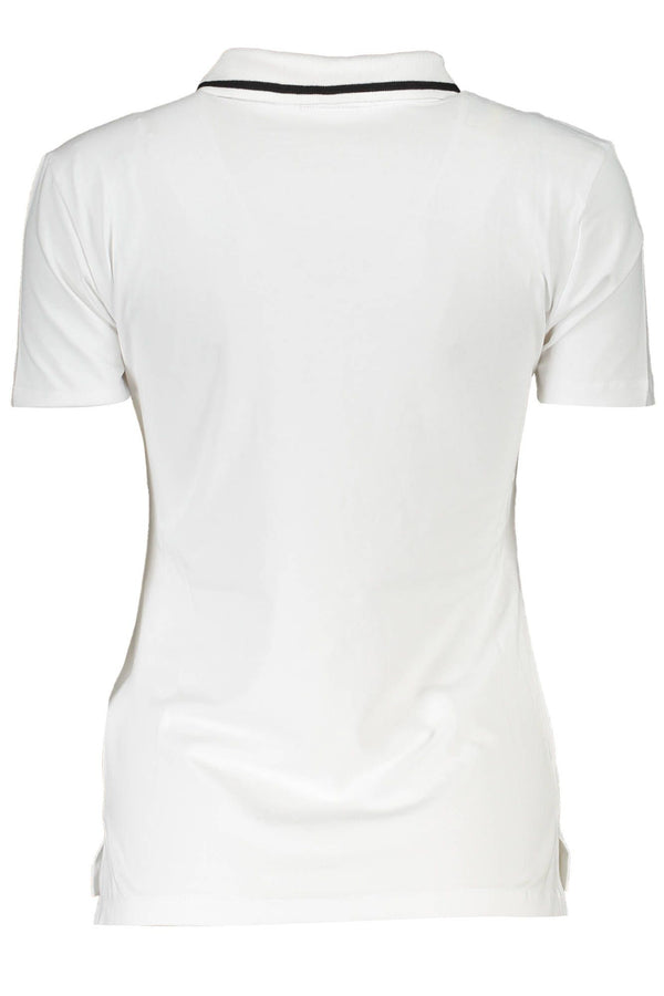 Chic White Polo με αντίθεση