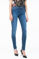 Elegante blaue Jegging-Jeans