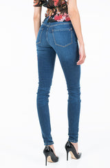 Elegante blaue Jegging-Jeans