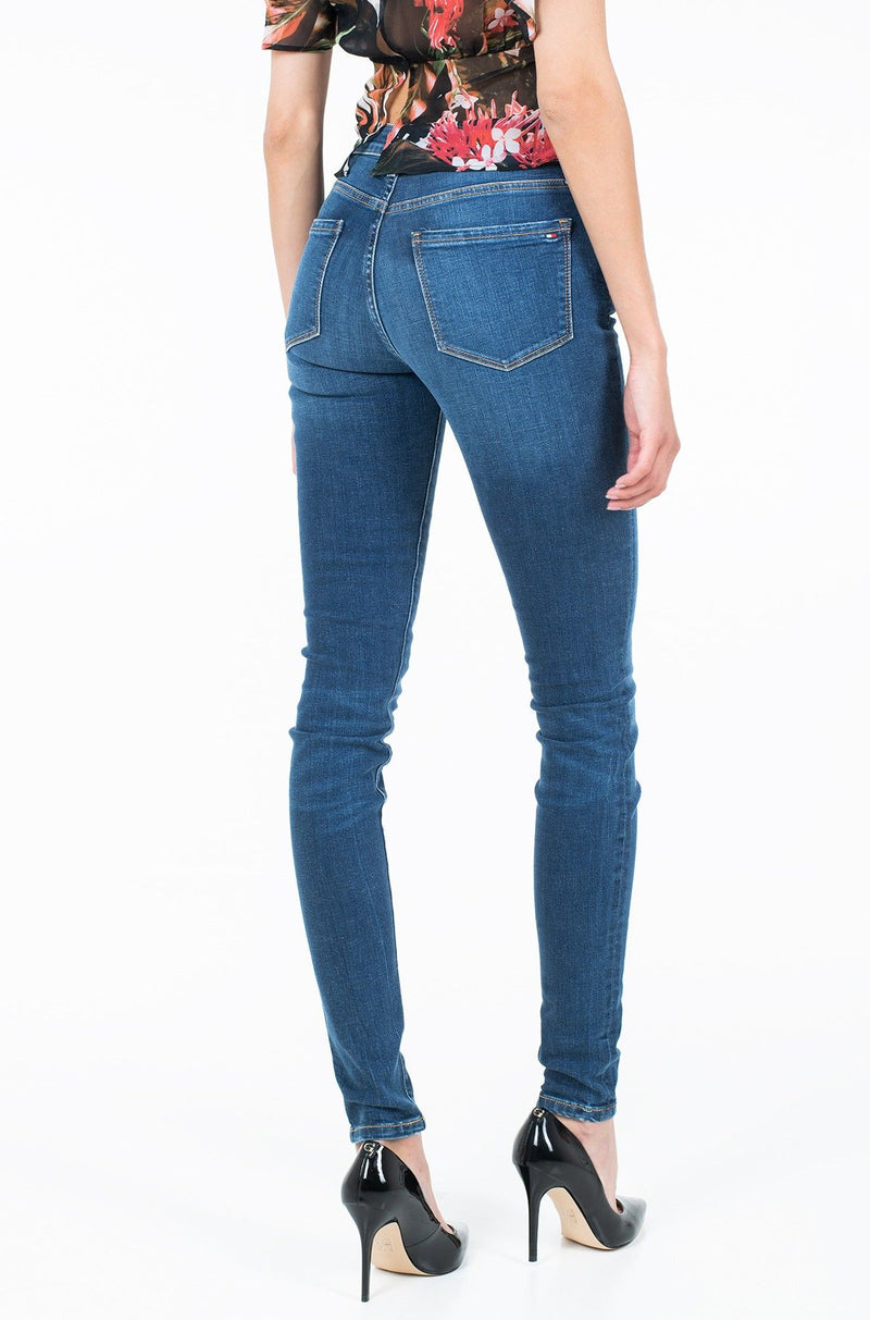 Eleganti jeans blu jegging-fit