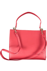 Pink Polyethylene Women Handbag