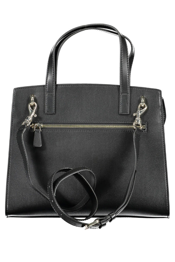 Elegante bolso negro con correas versátiles