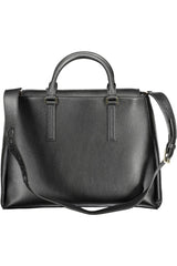 Elegant Black Shoulder Bag with Chic Detailing