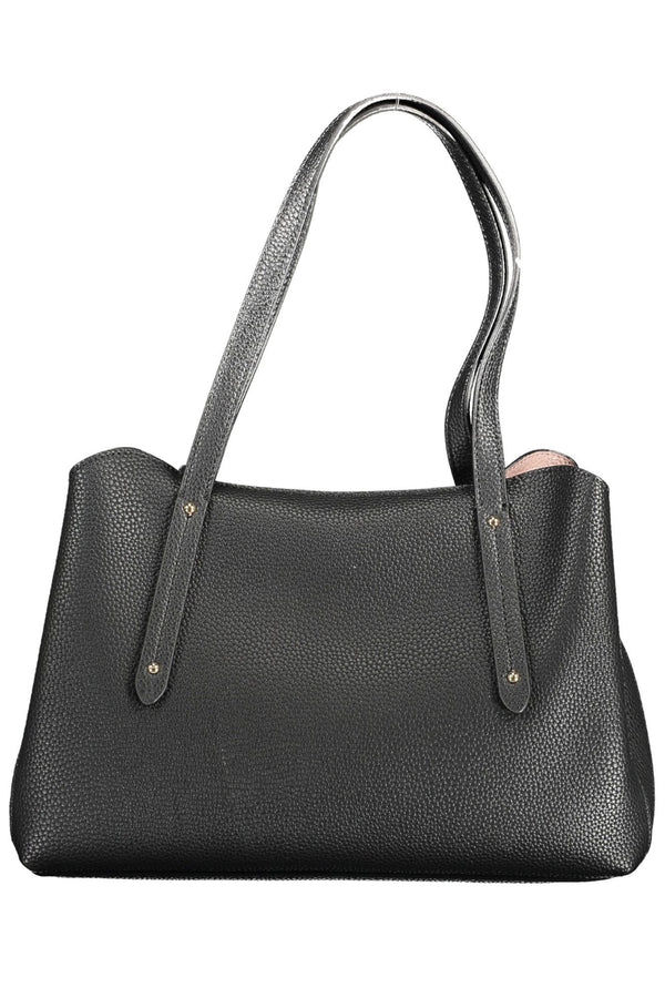 Chic Black Dual-Compartment Handbag