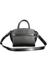 Elegant Black Contrasting Detail Shoulder Bag