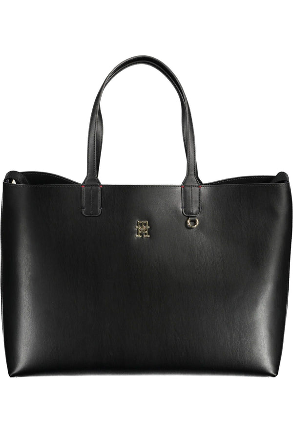 Elegant Black Shoulder Bag with Pochette