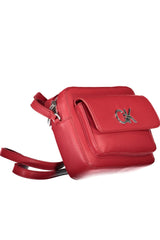 Pink Polyester Women Handbag