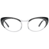 Eyewear de diseñador de borde completo negro elegante