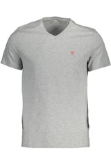 T-shirt en V Slim Fit Slim en gris