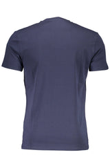 Κομψό V-neck Slim Fit Blue Tee