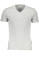 Κομψό V-neck slim fit tee