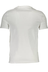 Tee di logo V-Neck chic in cotone organico