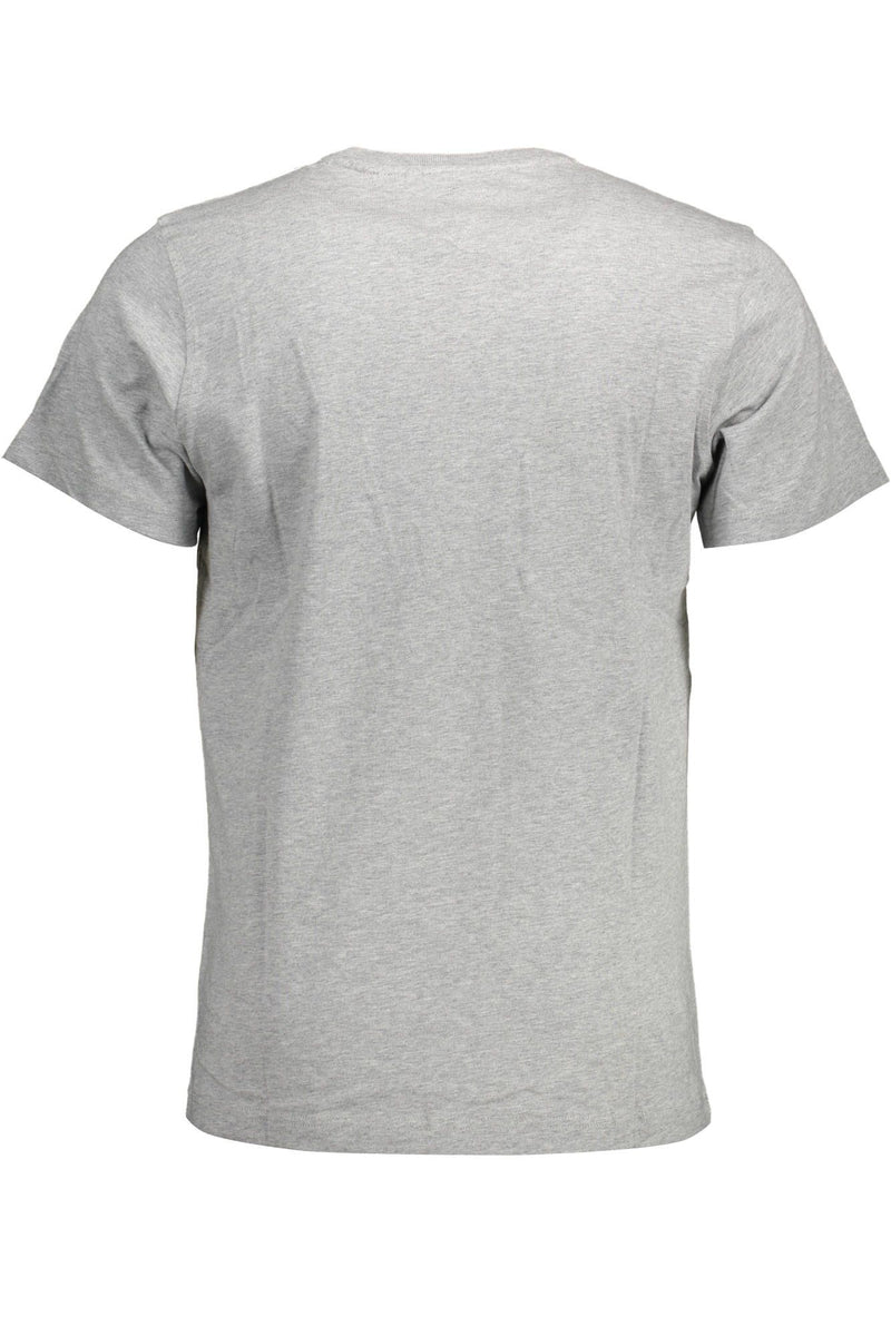 Gray Cotton Men T-Shirt