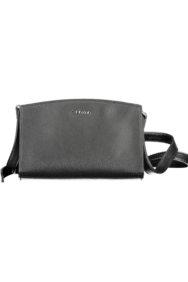 Elegant Black Shoulder Bag with Logo Detailing