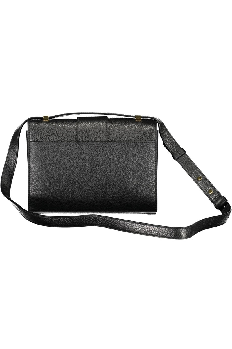 Chic Black Leder Umhängetasche