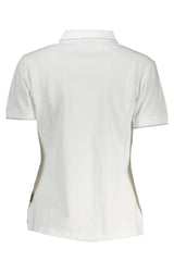 Chic Contrasting Detail White Polo