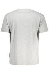 Elegante tee logo grigio con fascino senza tempo