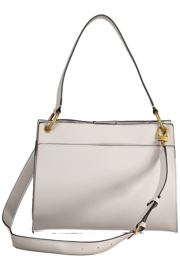 Gray Polyethylene Women Handbag