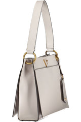 Gray Polyethylene Women Handbag