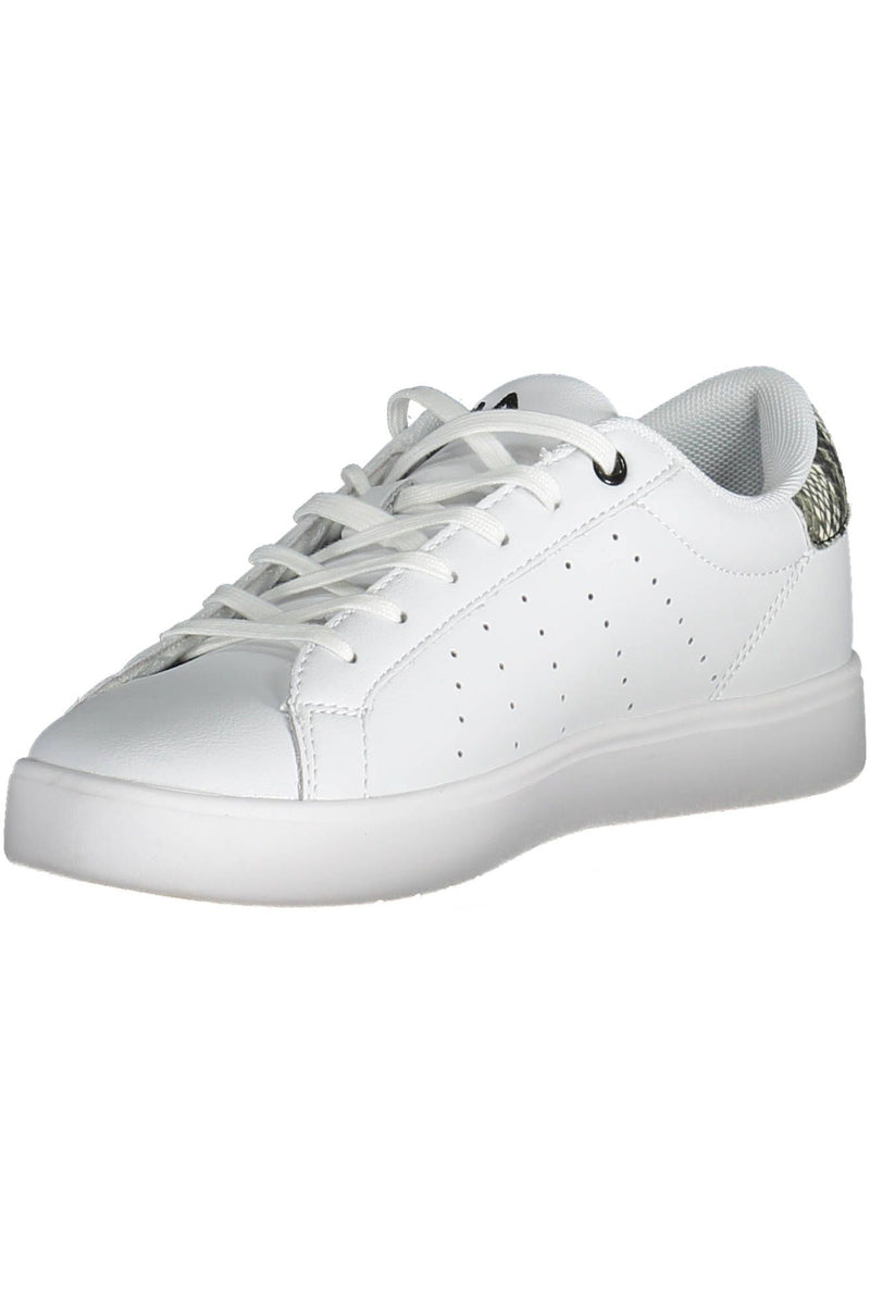 Chic White Sports -Turnschuhe mit kontrastierenden Details