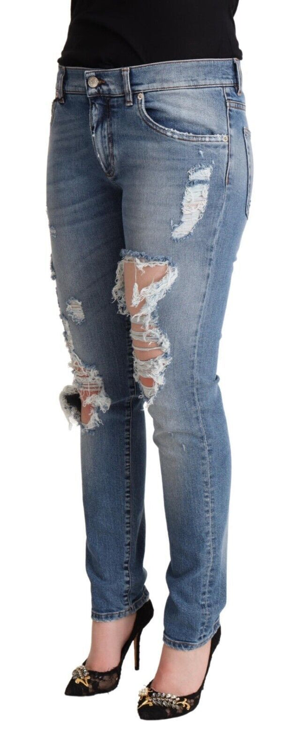 Chic Delessed Denim Skinny Jeans