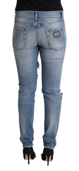 Chic Delessed Denim Skinny Jeans