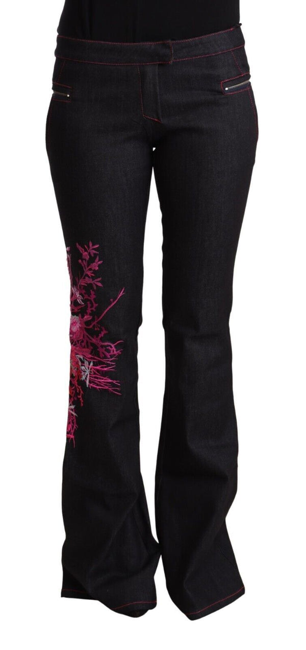 Chic Mid Taille Flared Black Jeans Jeans