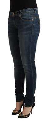 Elegante schlanke Passform niedrige Taille Jeans Jeans