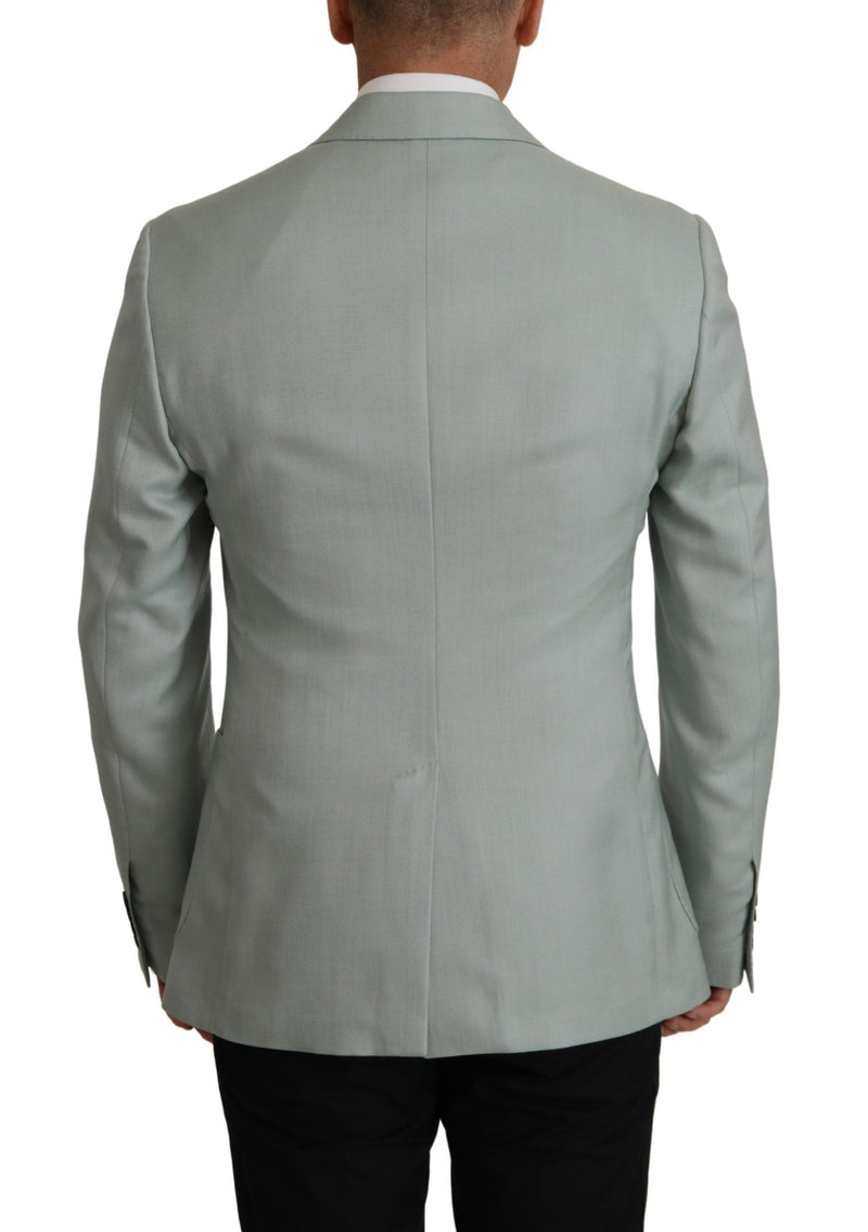 Elegant Slim Fit Cashmere Seidenblazerjacke