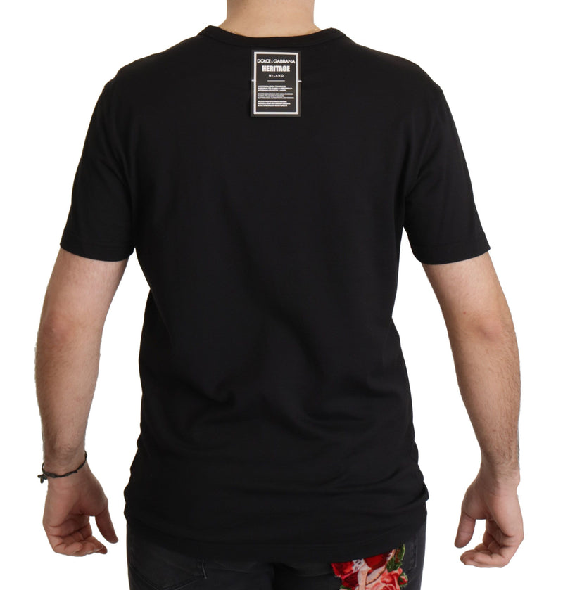 Élégant t-shirt de bise-coque noir