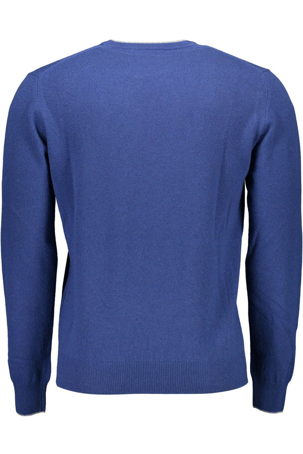 Elegant Blue Cashmere Blend Sweater